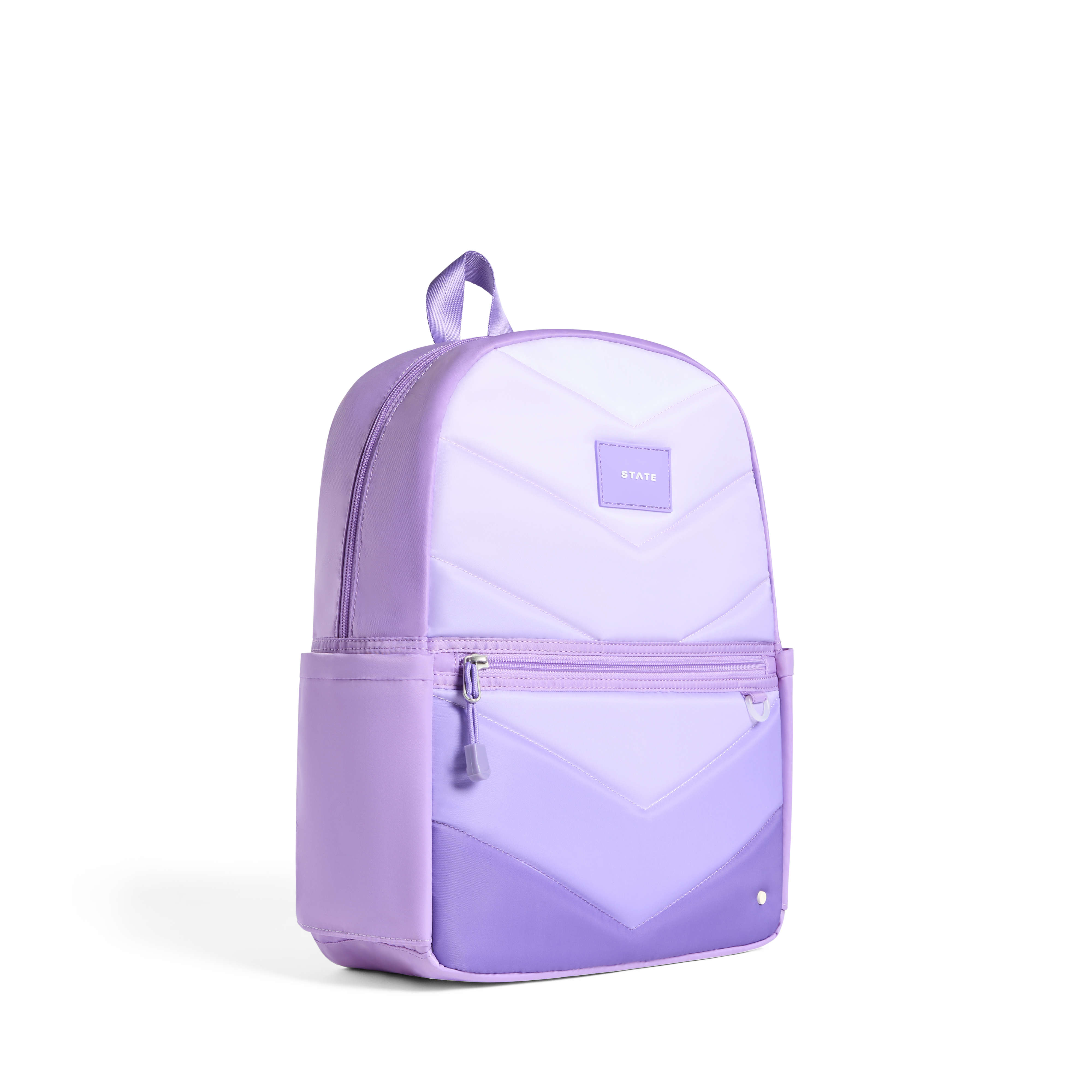 STATE Kane Double Pocket Backpack Lilac Chevron