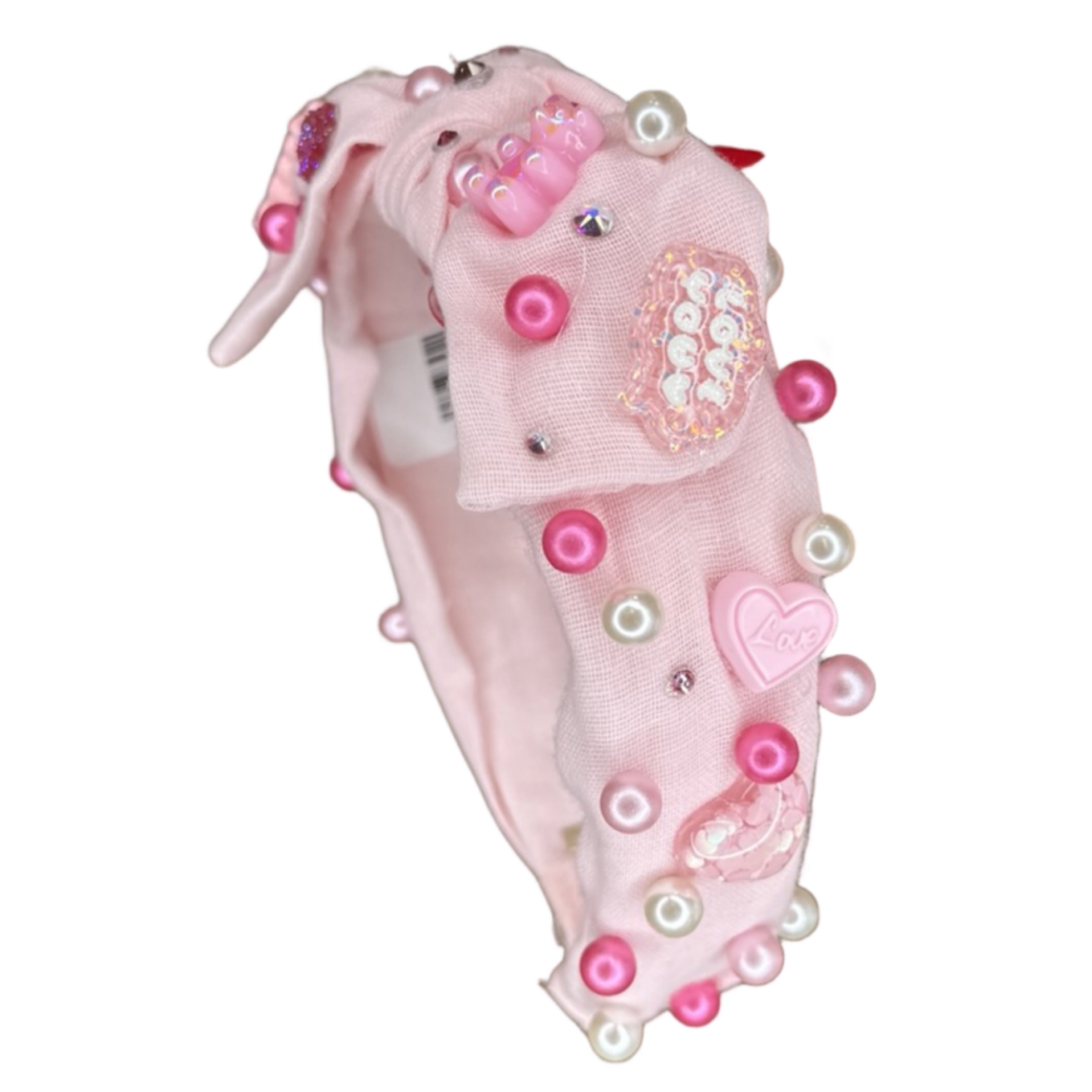 Pink Bow & Pearl Knot Headband – SBT Stitches