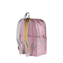Pink Silver Kane Double Pocket Backpack