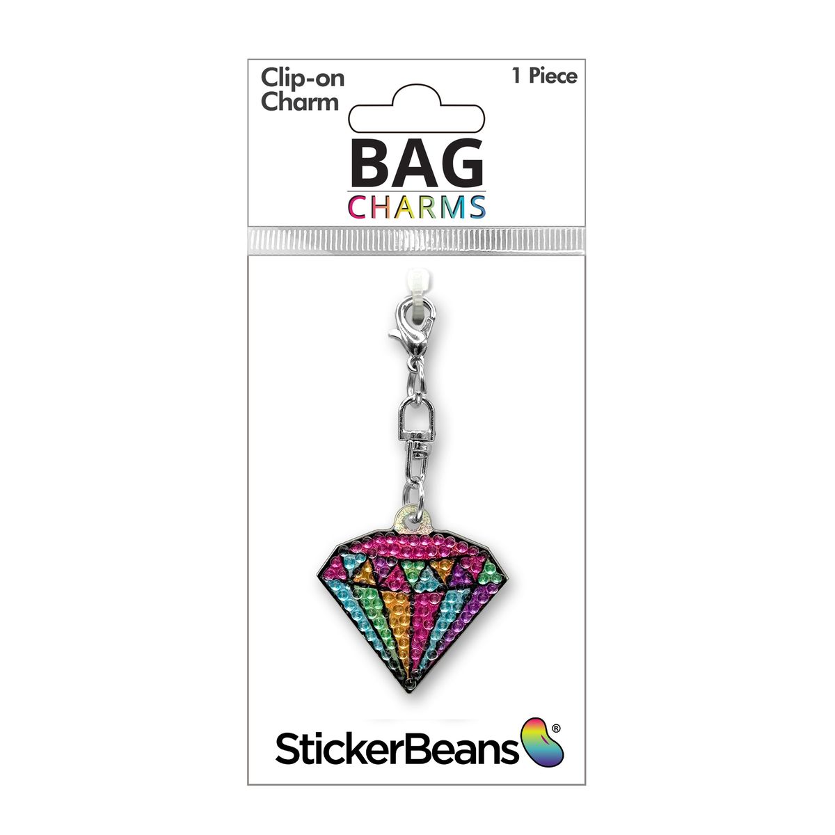 StickerBeans Rainbow Diamond Charm