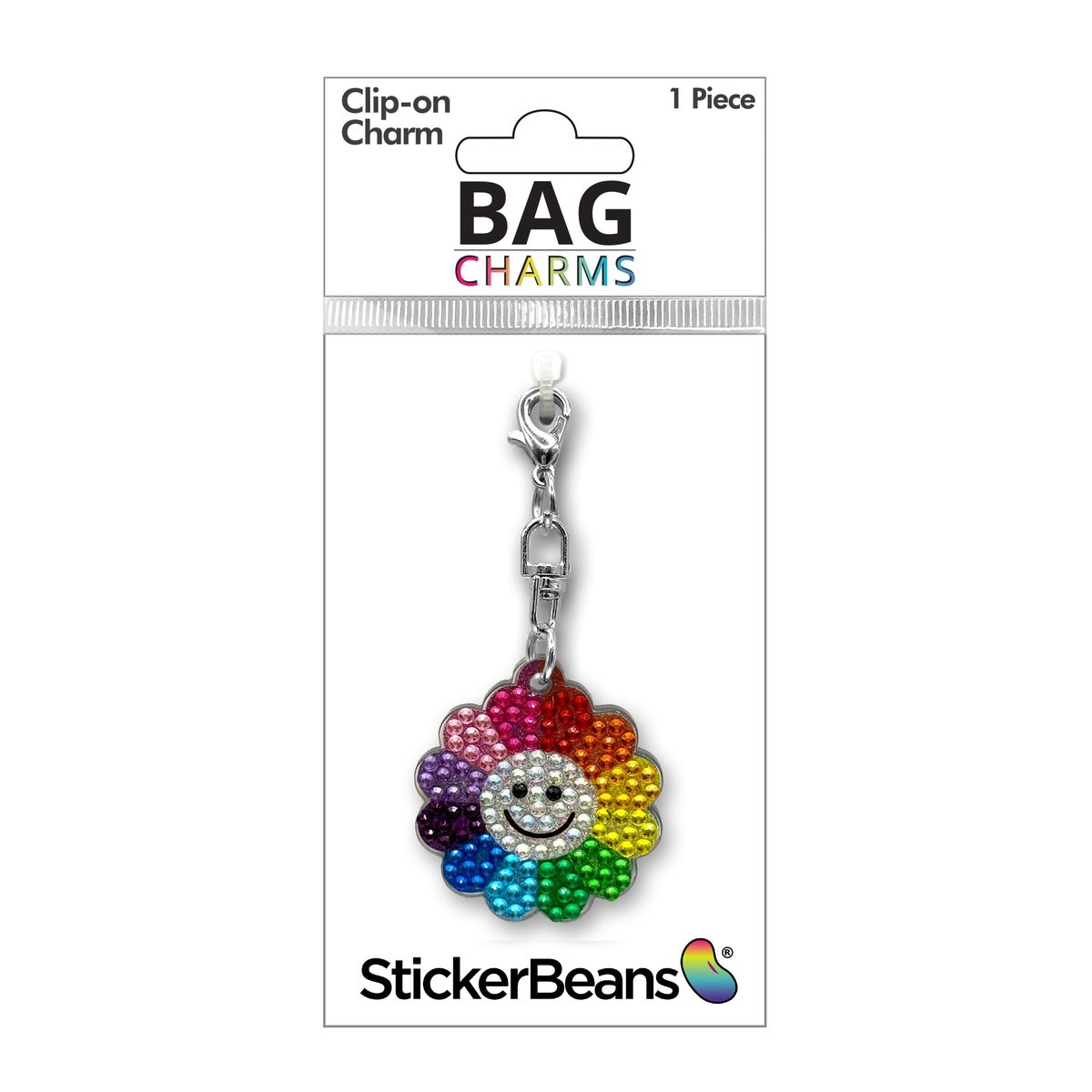 StickerBeans Rainbow Daisy Charm