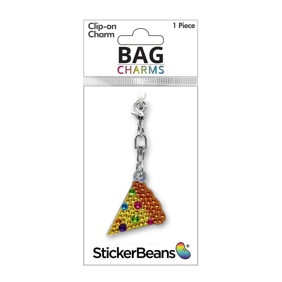 StickerBeans Rainbow Pizza Charm