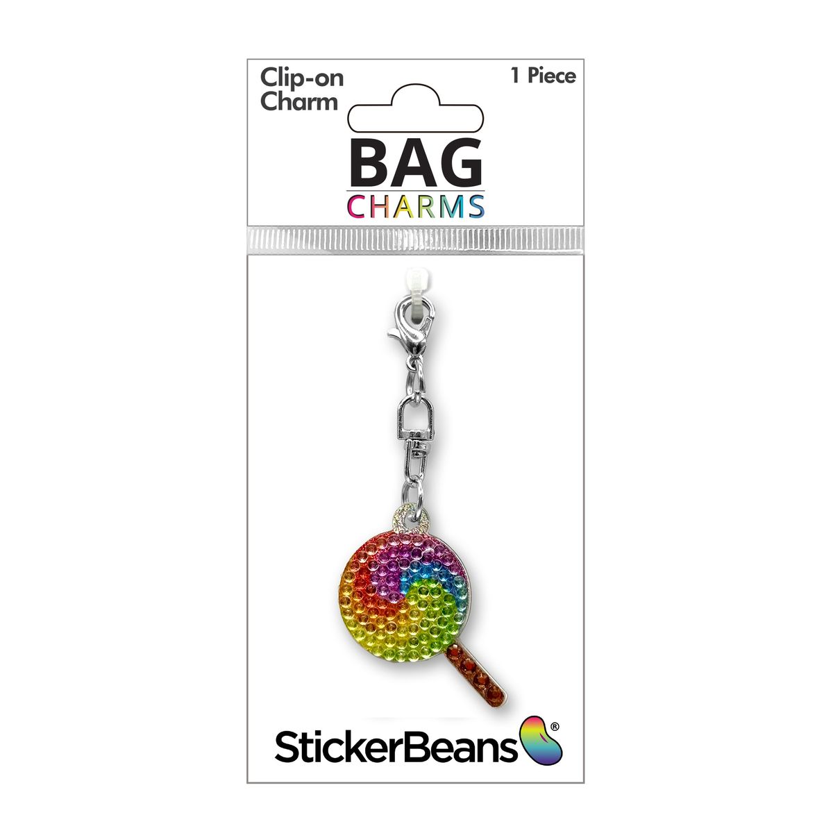 StickerBeans Rainbow Lollipop Charm