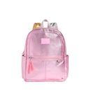 Pink Silver Kane Double Pocket Backpack