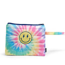 Tie dye Pastel Delight with Happy Face Puffer Wet Bag