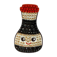 Savory & Sushi Set of 4 2" Rhinestone StickerBean