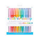 Confetti Stamp Double-Ended Markers
