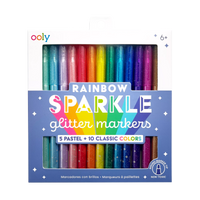 Rainbow Sparkle Glitter Markers