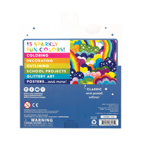 Rainbow Sparkle Glitter Markers