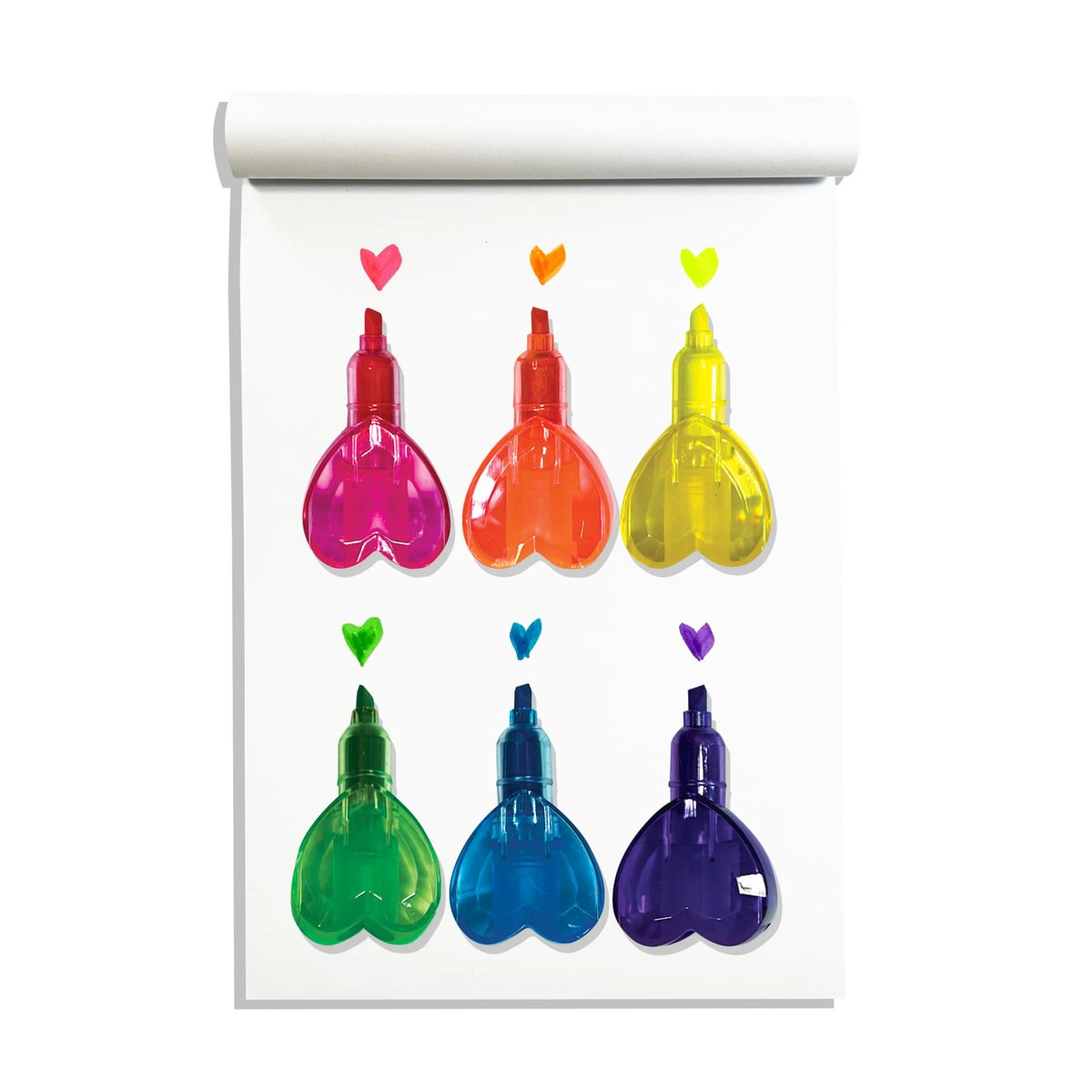 Heart Stacks: Stacking Highlighters