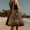 Beach Hauler™ - Mini Mesh Beach Bag – Espresso