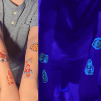 Tattoo Palooza: Bright & Funny - Glow Temporary Tattoos