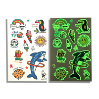 Tattoo Palooza: Bright & Funny - Glow Temporary Tattoos