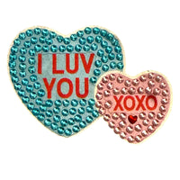 Sweethearts® Greeting Card with 2" Rhinestone Sticker