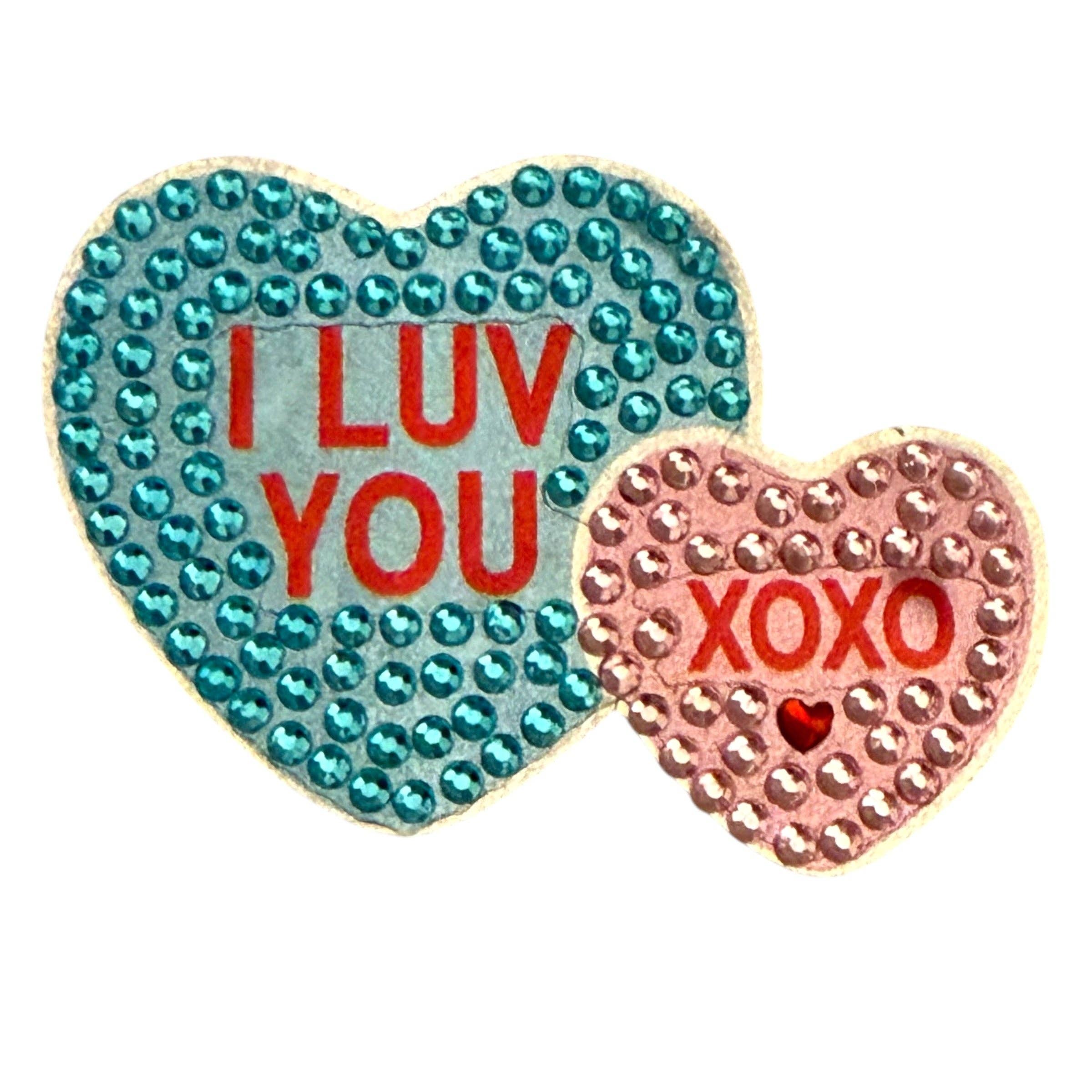 Sweethearts® Greeting Card with 2" Rhinestone Sticker