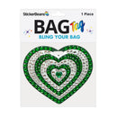 Green Spirit Rhinestone Bag Tag