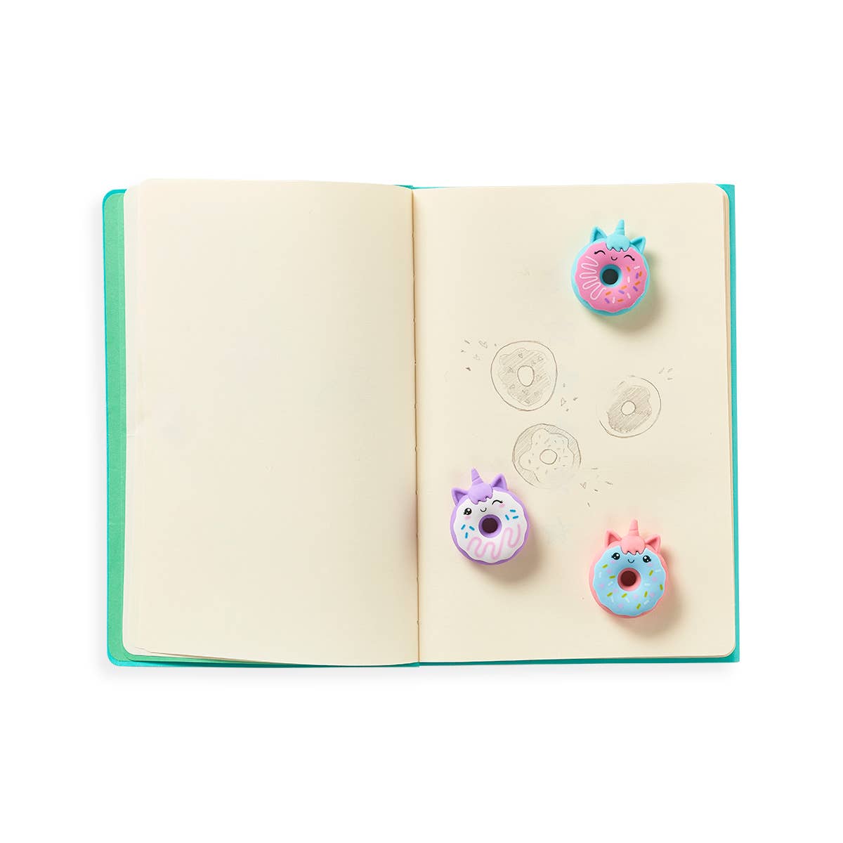 Magic Bakery Unicorn Donuts Vanilla Scented Erasers - Set of 3