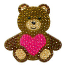 Teddy Bear 2" Rhinestone StickerBean