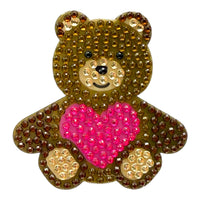 Teddy Bear 2" Rhinestone StickerBean