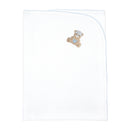 Love Teddy Embroidery Blanket