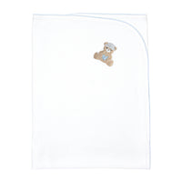 Love Teddy Embroidery Blanket