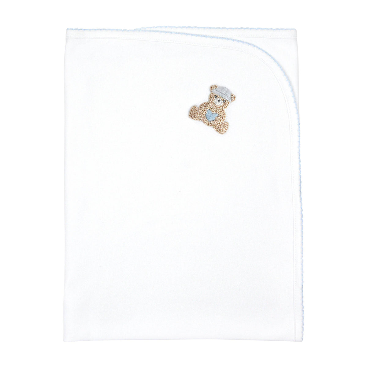 Love Teddy Embroidery Blanket