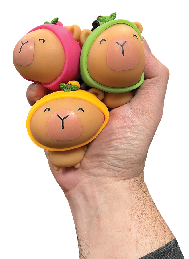 Fo Sqweezy Capybara Squish Keychains