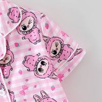 Pink Labubu Soft & Cozy Short Sleeve + Pant Pajama