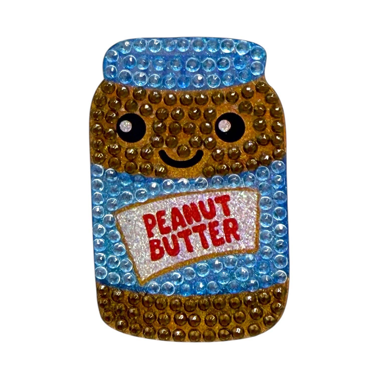 Peanut 2" Rhinestone Sticker
