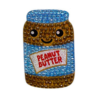 Peanut 2" Rhinestone Sticker