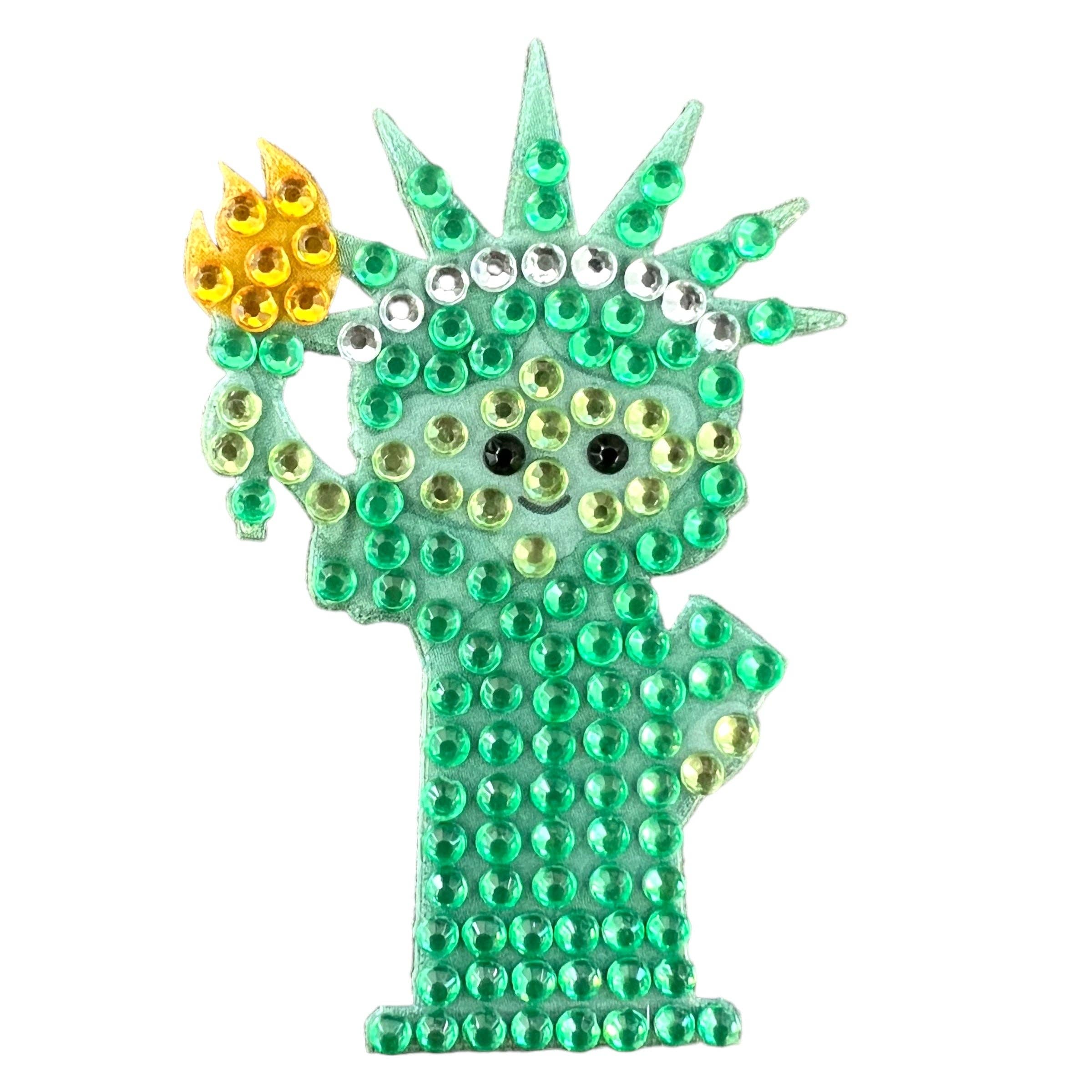Lady Liberty 2" Rhinestone StickerBean