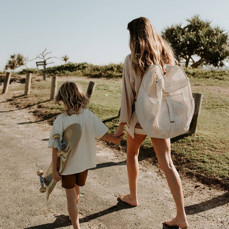Beach Hauler™ Mesh Backpack - Sand