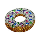 Vanilla Donut 2" Rhinestone StickerBean