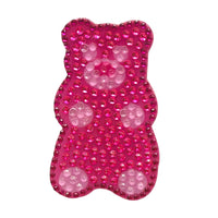 Pink Gummy Bear 2" Rhinestone StickerBean