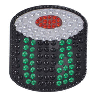 Sushi 2" Rhinestone Sticker