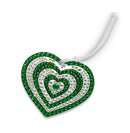Green Spirit Rhinestone Bag Tag