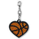Basketball Rhinestone Bag Charm