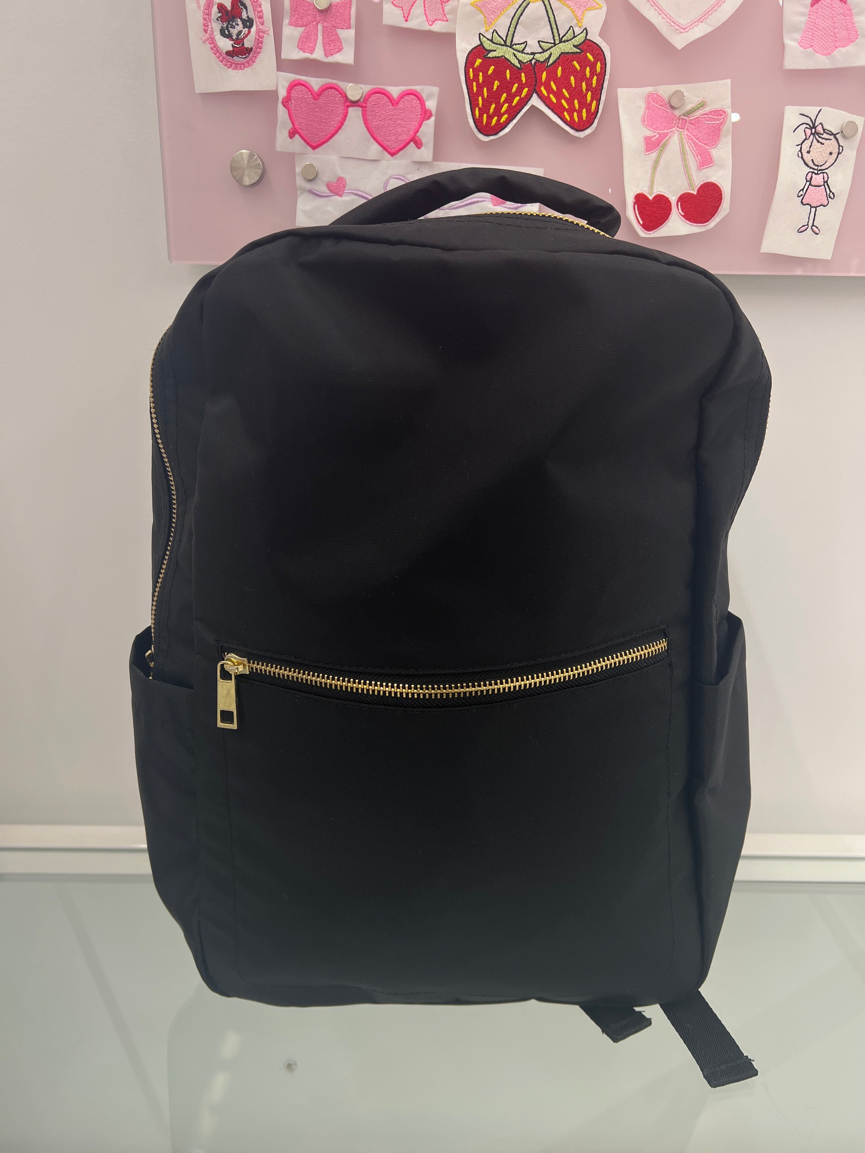 Black Nylon Backpack Size Medium