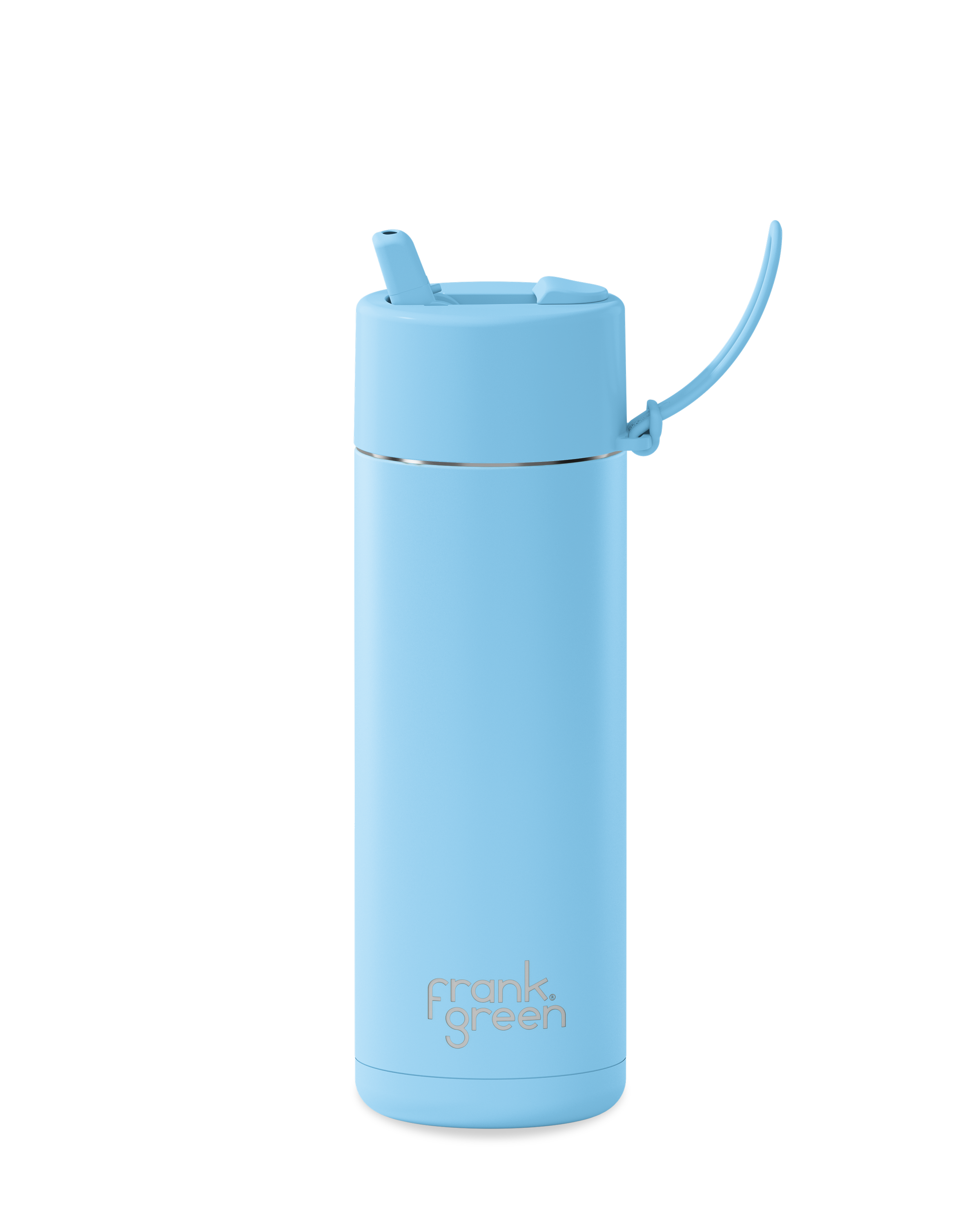 Sky Blue Ceramic Reusable Bottle
