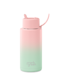 Gradient Blushed / Mint Gelato 34 oz Ceramic Reusable Bottle