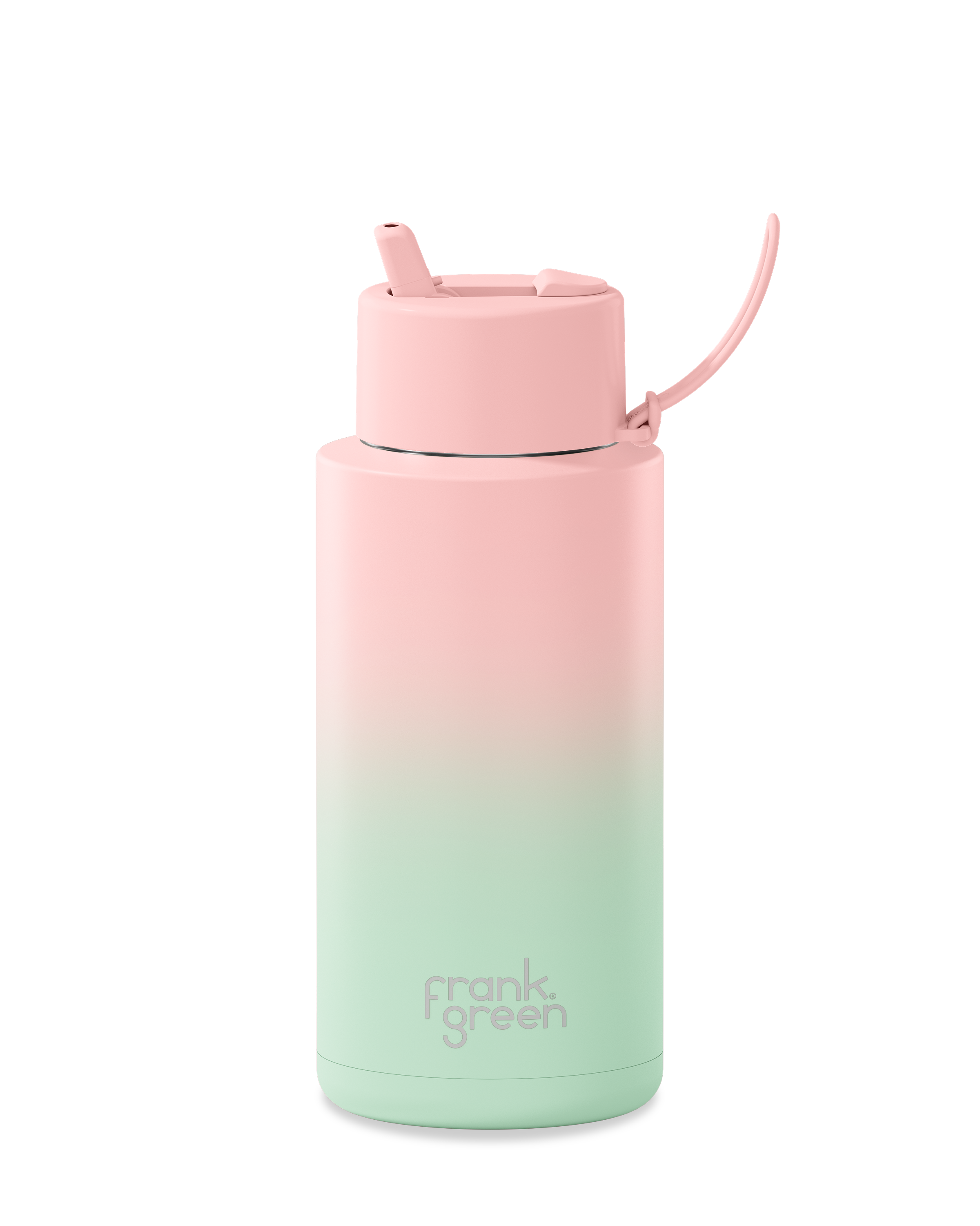 Gradient Blushed / Mint Gelato 34 oz Ceramic Reusable Bottle