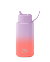 Gradient Lilac Hazel / Living Coral 34 oz Ceramic Reusable Bottle