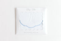 Scalloped Edge Bib & Burp Set