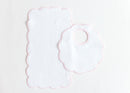 Scalloped Edge Bib & Burp Set