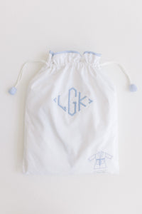 Blue Pinstripe Kids Robe