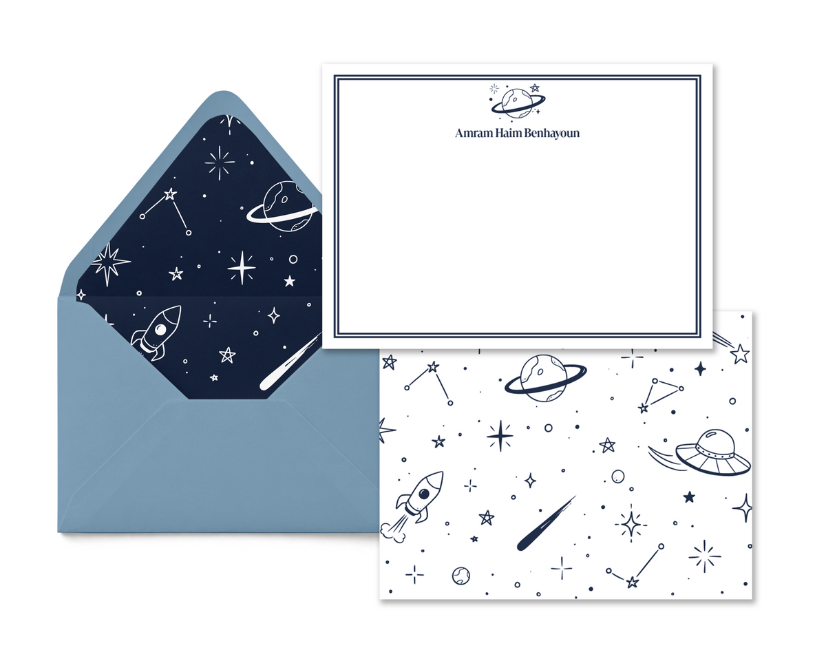 Blast Off Personalized Stationery