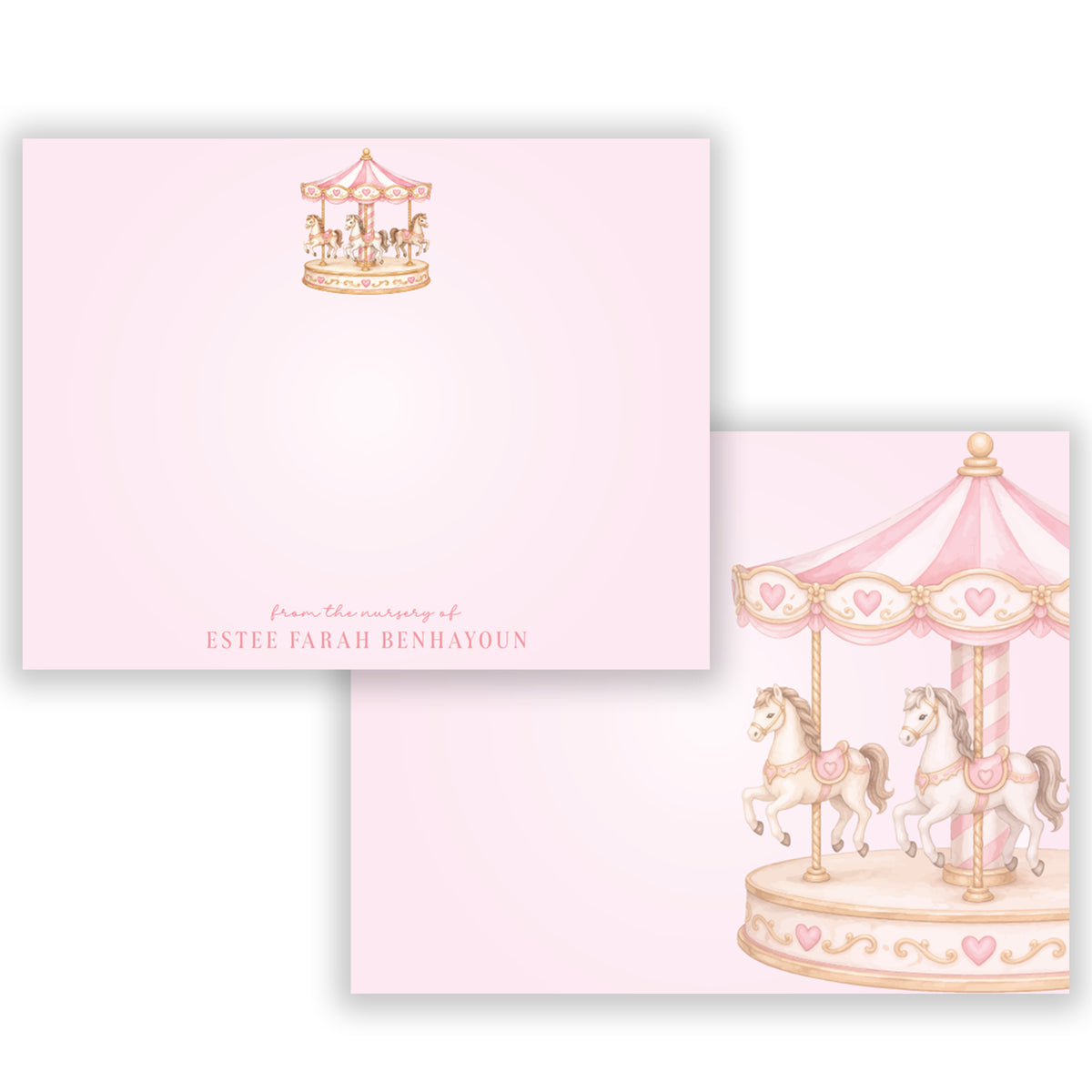 Carousel Dreams Personalized Stationery
