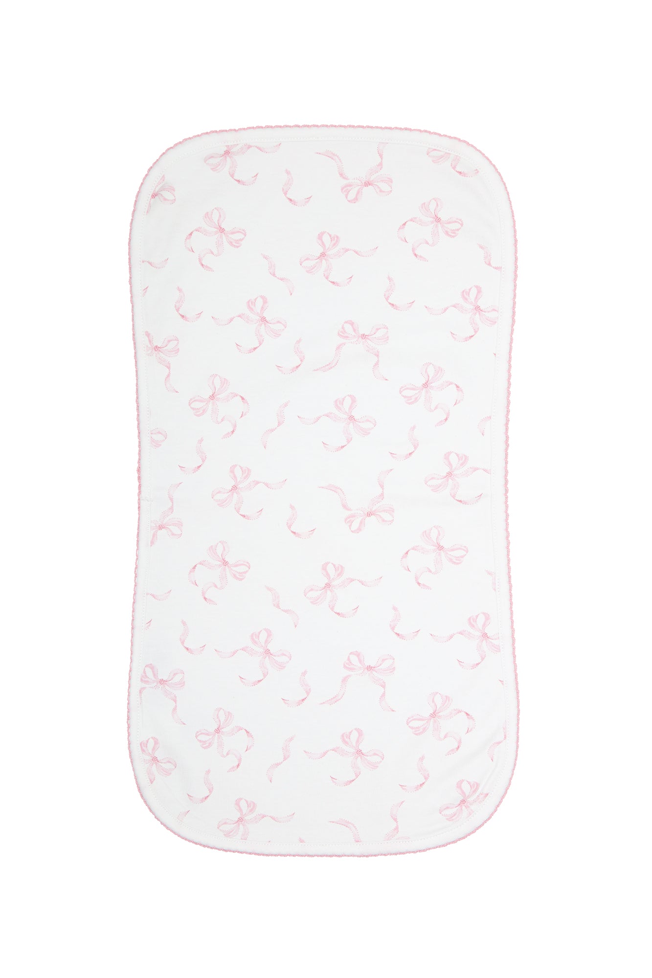 Charming Bows Print Burp Cloth