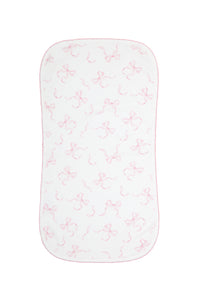Charming Bows Print Burp Cloth