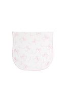 Charming Bows Print Burp Cloth